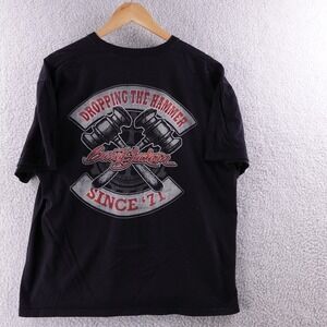 Barrett Jackson Dropping the Hammer Since 71 T Shirt Black X‎ Large Men